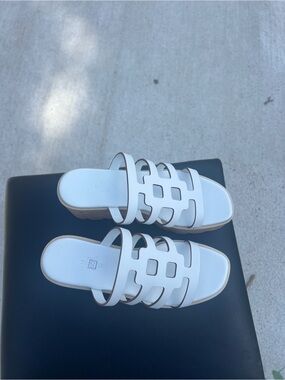 Hermes Isabella 30 Sandals white size:38